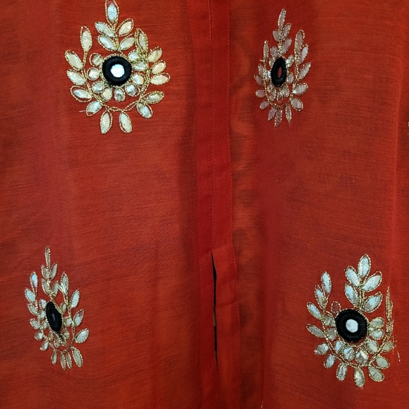 Gota Patti Lehenga Style Kurta - Picture 9 of 14